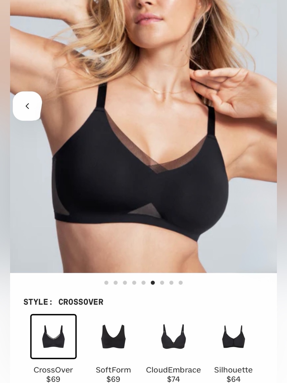Honeylove CrossOver Wireless Support Bra - Black